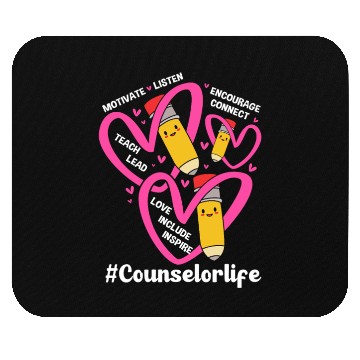 Discover Back To School Counseling School Counselor Life Mouse Pads