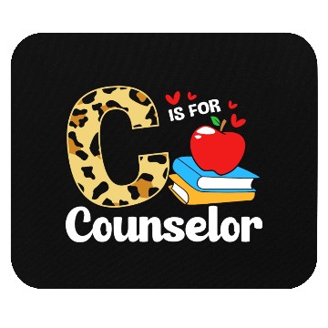 Discover Leopard Print Back To School For School Counselor Mouse Pads