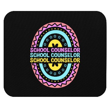 Discover Rainbow Boho School Guidance School Counselor Mouse Pads