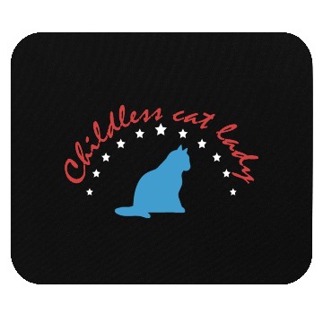 Discover Vintage And Retro Funny Childless Cat Lady Mouse Pads