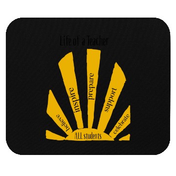 Discover Life of a Teacher - sun rays Mouse Pads