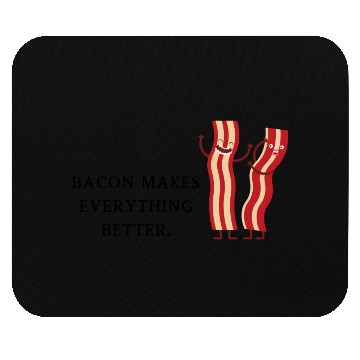 Discover Bacon Bliss: Humor Meets Breakfast Art Mouse Pads