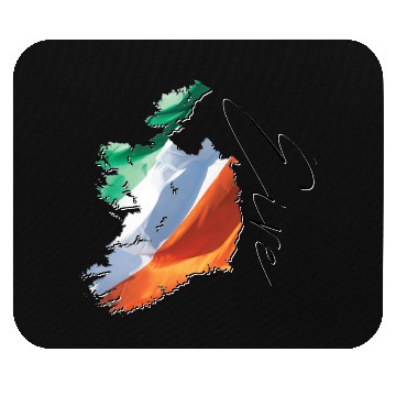 Discover Ireland | Real Flag | Flag Map IR Mouse Pads