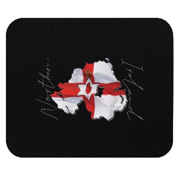 Discover Northern Ireland | Real Flag | Flag Map EN Mouse Pads