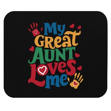 Discover Handprint My Great Aunt Loves Me Mouse Pads