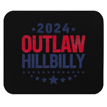 Discover Trump Vance 2024 Outlaw Hillbilly US Flag Mouse Pads