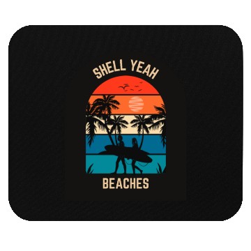 Discover Beach Lover Shell Yeah Beaches Summer Holidays Sea Mouse Pads