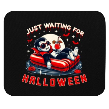 Discover Just Waiting For Halloween Relax Summer Vampire Mouse Pads