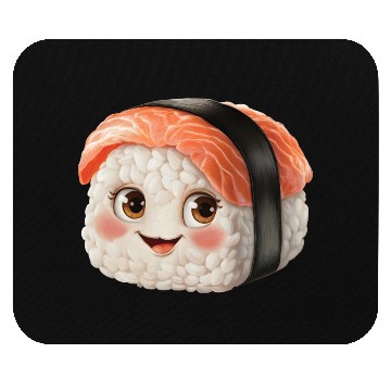 Discover Happy Sushi Realistic Mouse Pads