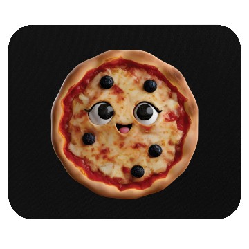Discover Happy Pizza Realistic Mouse Pads