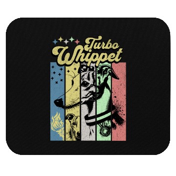 Discover Turbo Whippet Funny Greyhound Vintage Mouse Pads