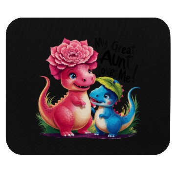 Discover My Great Aunt Loves Me Dinosaur Mouse Pads