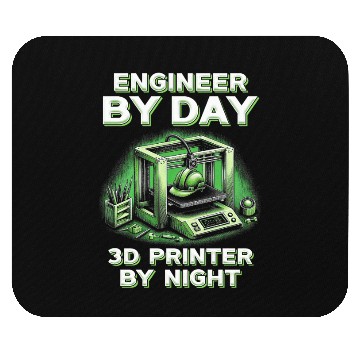 Discover 3D Engineer By Day 3D Printer By Night Mouse Pads