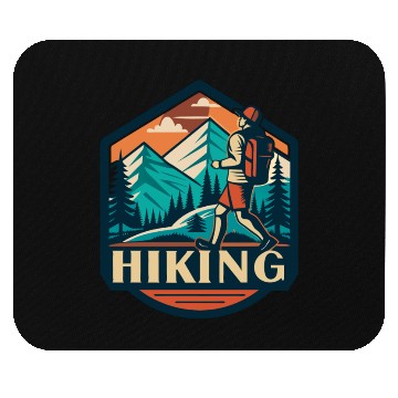 Discover Outdoor Creative Mountain Hiking Lover Mouse Pads