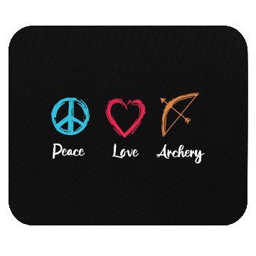 Discover Peace Love Archery Mouse Pads