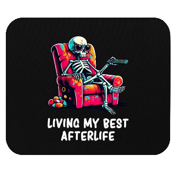 Discover Skeleton - Skeleton Humor - Skeleton Dark Humor Mouse Pads