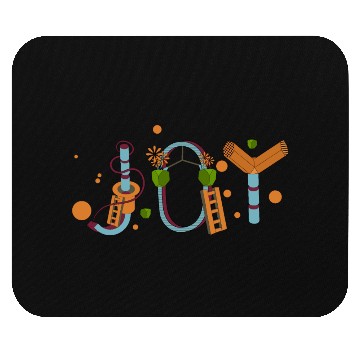 Discover Geometric Blossom Alphabet Mouse Pads