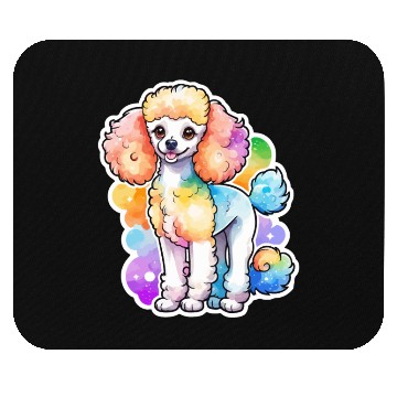 Discover Poodle Watercolor Mouse Pads
