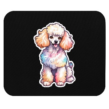 Discover Poodle Watercolor Mouse Pads