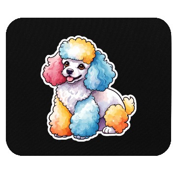 Discover Poodle Watercolor Mouse Pads