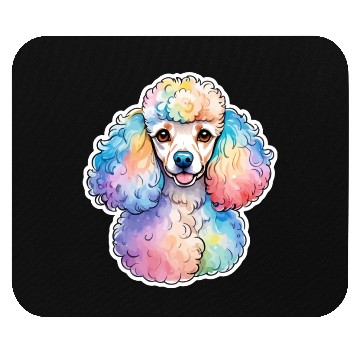 Discover Poodle Watercolor Mouse Pads