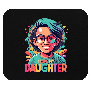Discover I Love My Daughter Mouse Pads