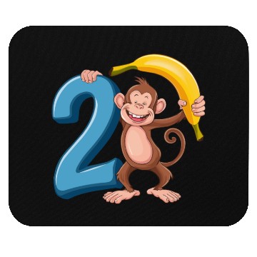 Discover 2nd Birthday Monkey Mouse Pads