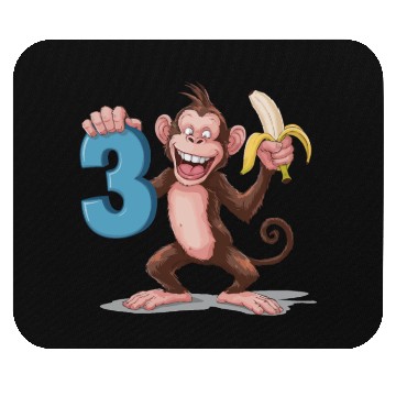 Discover 3rd Birthday Monkey Mouse Pads