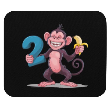 Discover 2nd Birthday Monkey Mouse Pads