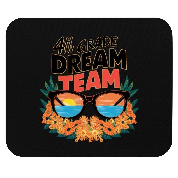 Discover Back to School Dream Team Fourth 4th Grade Mouse Pads