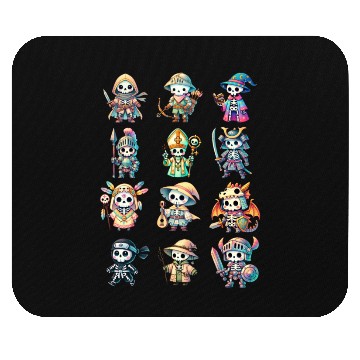 Discover Skeleton Adventure Dungeon Characters Fantasy Mouse Pads