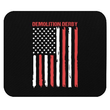 Discover 4th Of July US Flag Demolition Derby Demo Derby Mouse Pads