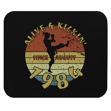 Discover 40th birthday Alive and kickin since 08/1984 Mouse Pads