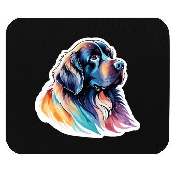 Discover Newfoundland Dog Watercolor Mouse Pads