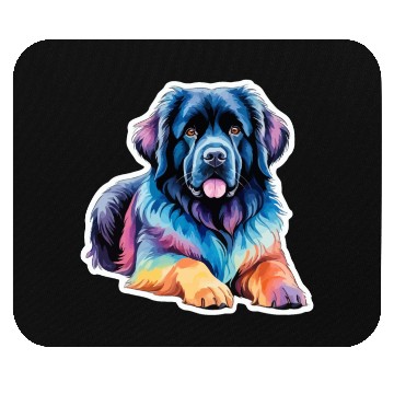 Discover Newfoundland Dog Watercolor Mouse Pads