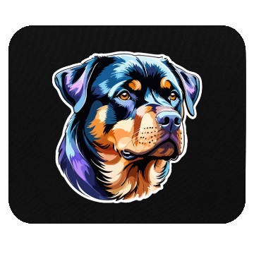 Discover Rottweiler Watercolor Mouse Pads
