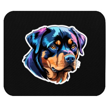 Discover Rottweiler Watercolor Mouse Pads