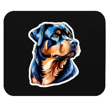 Discover Rottweiler Watercolor Mouse Pads
