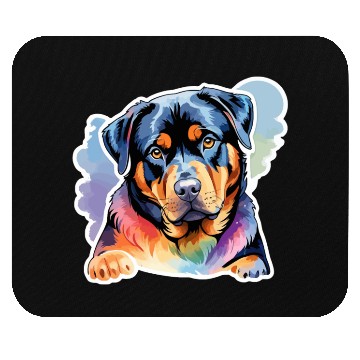 Discover Rottweiler Watercolor Mouse Pads