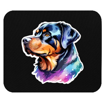 Discover Rottweiler Watercolor Mouse Pads
