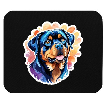 Discover Rottweiler Watercolor Mouse Pads
