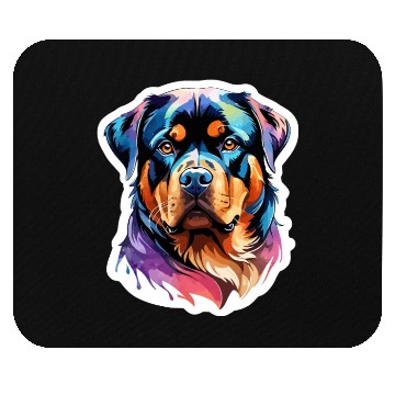 Discover Rottweiler Watercolor Mouse Pads