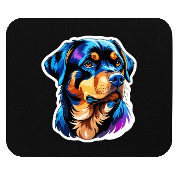 Discover Rottweiler Watercolor Mouse Pads