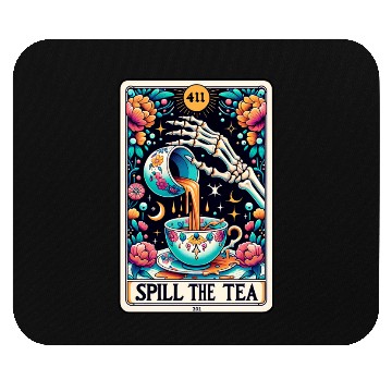 Discover Spill The Tea Tarot Card Mouse Pads
