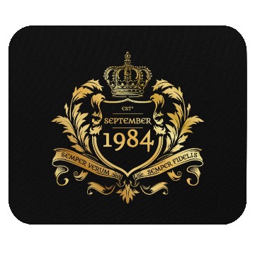 Discover 40th birthday "Semper Verum - Established 09/1984 Mouse Pads