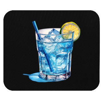 Discover Blue Cocktail Mouse Pads