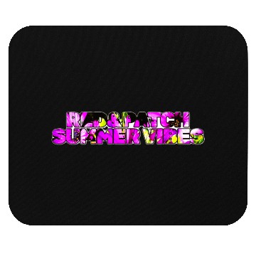 Discover Red and Patch Summer Vibes Mouse Pads