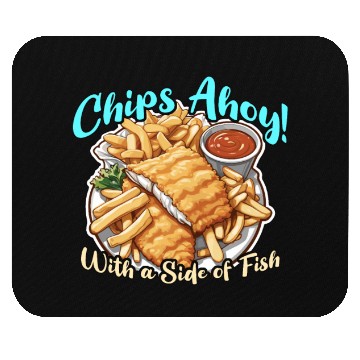 Discover Fish And Chips Chips Ahoy With A British Cuisine Mouse Pads
