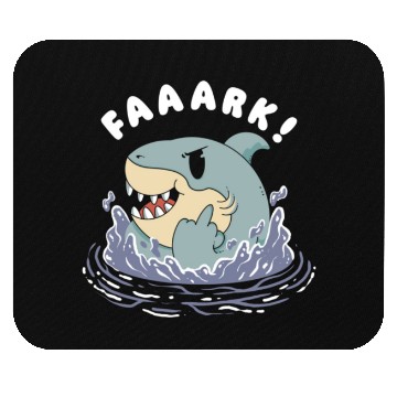 Discover Faaark, Funny Shark Mouse Pads