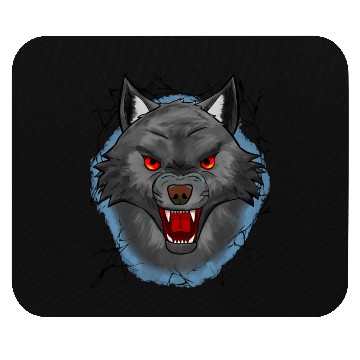 Discover Angry Wolf Mouse Pads
